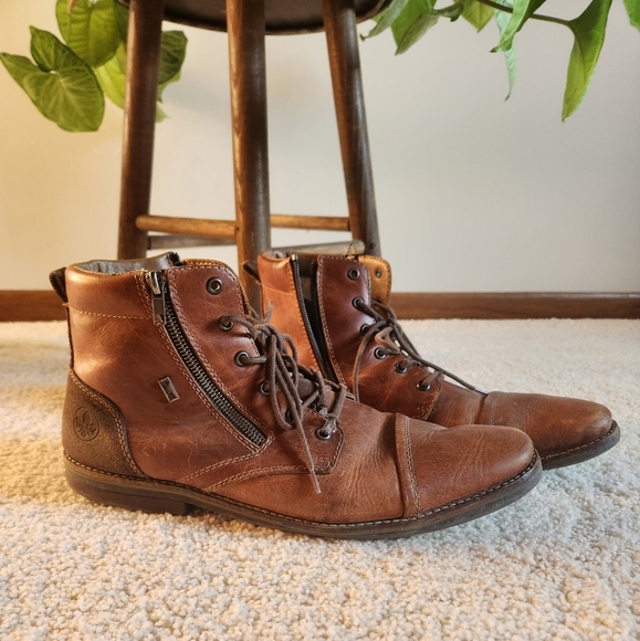 Rieker men's leather boots - Picture 1 of 11